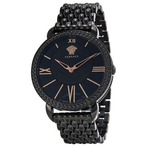 versace krios|Versace Krios Black Enamel Dial Watch M6Q60D008.